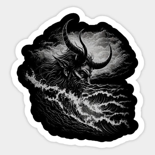 CURSED WAVES Sticker by Follow The Blood